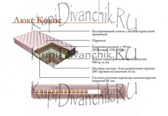 Матрас Люкс Кокос